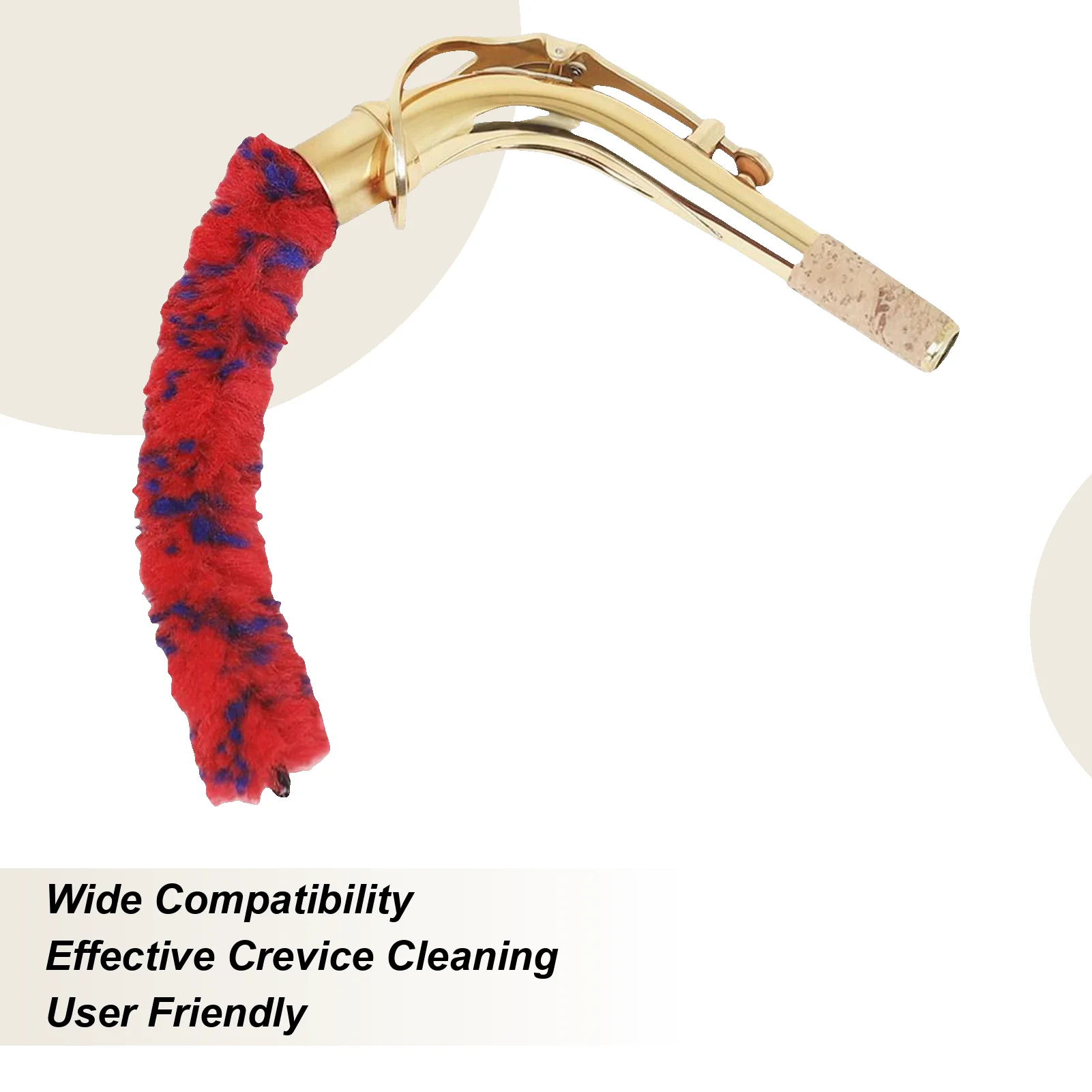 

Saxophone Cleaning Brush Saxophone Bend Neck Cleaning Rod Sax Cleaner Bend Cleaner Maintain Care Tool Soft Thread Pad Saver For