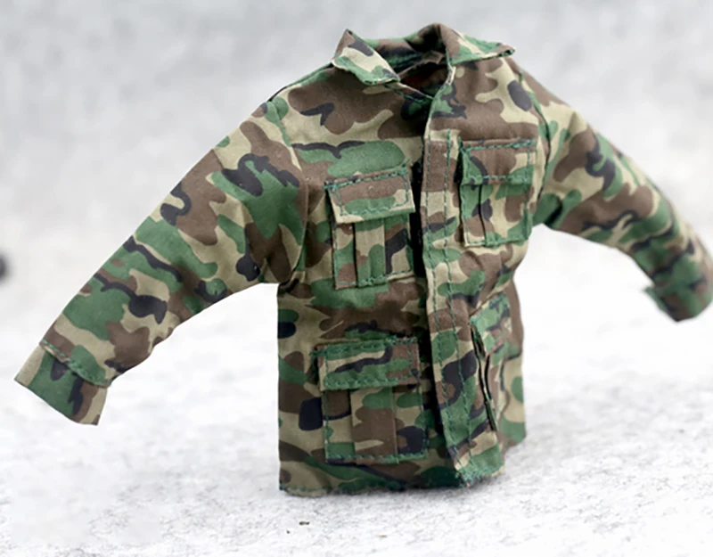 1/6 Scale U.S Army Jungle Camouflage Coat and Pants Set Model for 12\'\'Figures DIY Accessories