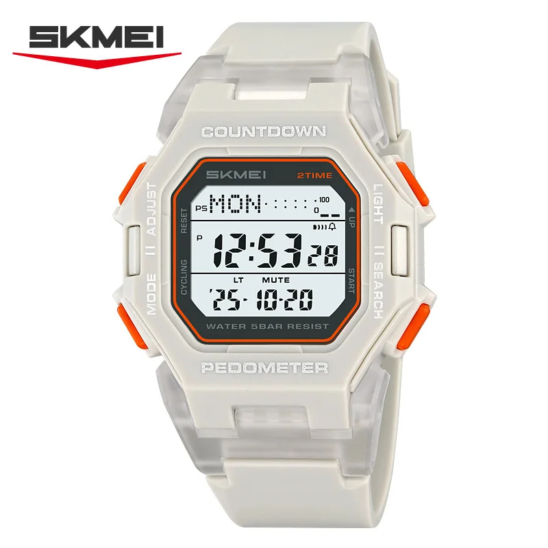 Reloj Deportivo Militar de Moda SKMEI 2596, Podómetro 3D, Cronógrafo, Luminoso, Digital, Electrónico, Nuevo Reloj para Hombre