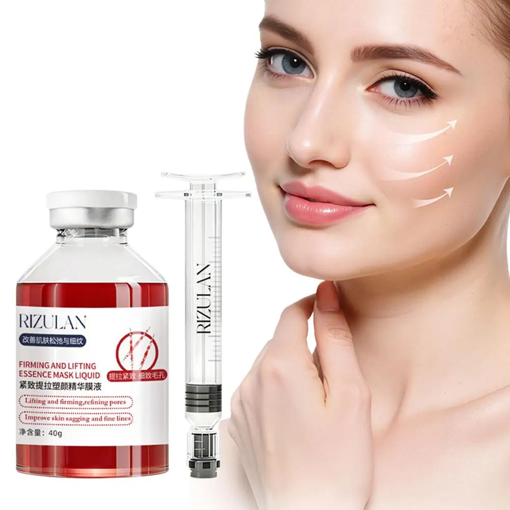 40g Esencia Facial Coreana Reafirmante y Lifting, Mejora la Flacidez de la Piel y las Líneas Finas, Mascarilla Líquida de Colágeno, Revela una Luminosidad Juvenil
