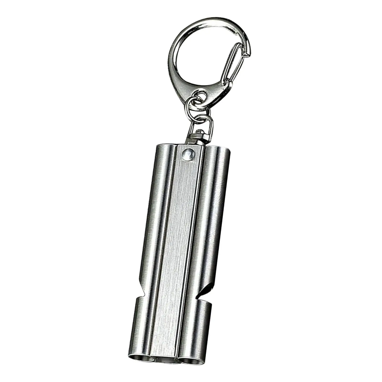 صافرة الطوارئ بصوت عالٍ من الفولاذ المقاوم للصدأ، صفارة إنقاذ متعددة الوظائف لإشارات الإنقاذ والحرس والتدريب الرياضي