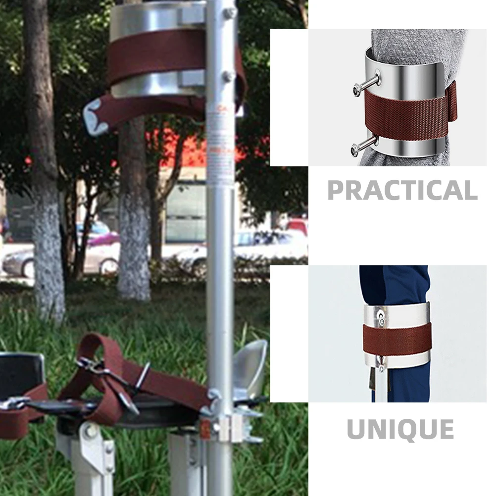 

1 set Drywall Stilts Replacement Parts Aluminum Alloy Arc-Shaped Foot Rest Heel Bracket Cuff Accessories Hardware