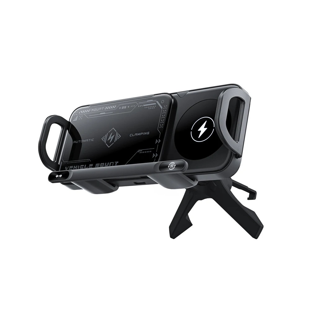 

Electric Gravity Automatic Clamping Magnetic Wireless Car Phone Charger Holder for sam sung25 ultra 24