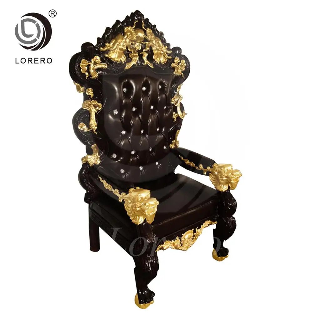 Hotel Furniture Sofa  king  Queen Throne  Chair Roya Style Emperor Chair