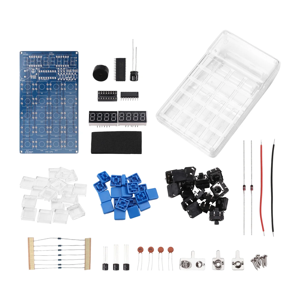 مجموعة آلة حاسبة ذاتية الصنع مع شاشة LED آلة حاسبة إلكترونية لتجربة تدريب اللحام لمشروع DIY B #4