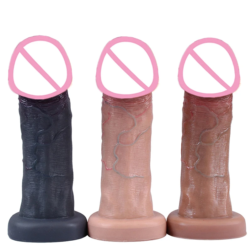 New 7.5cm Big Glans Penis Realistic Dildo Huge Anal Plug Suction Cup Adult Strapon Sex Toys For Woman Vagina Orgasm Masturbation