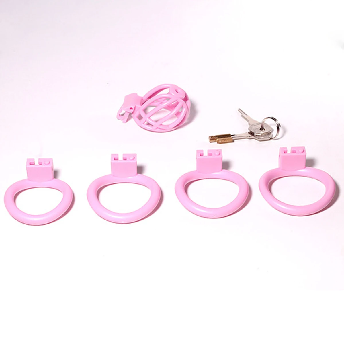 New Penis rings Femdom Sissy Chastity Cage Locked in Lust Chastity Belt Bondag Male Chastity Device with 4 rings drop shipping.