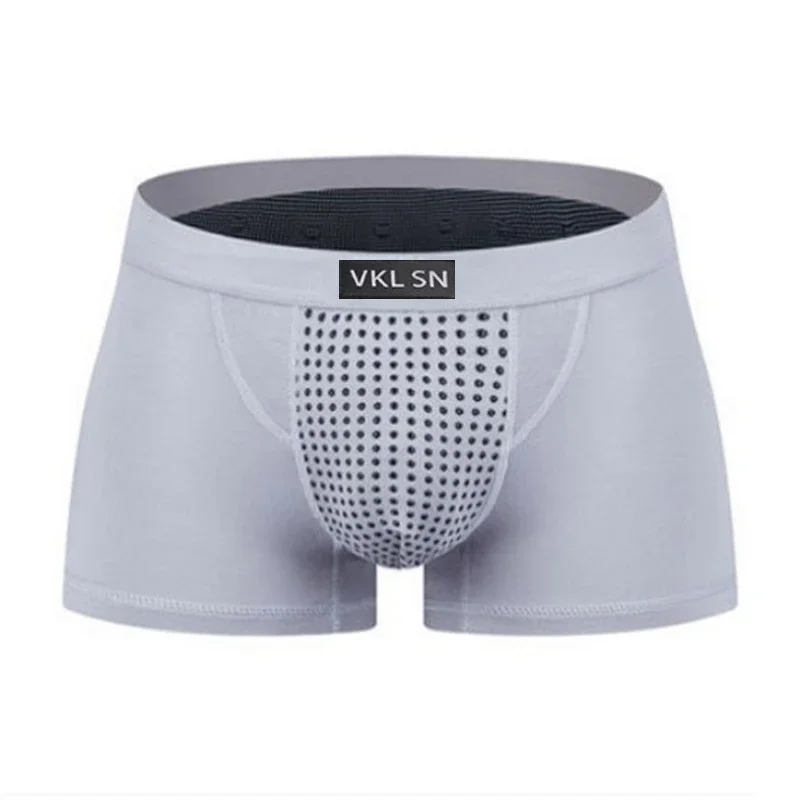 Boxer fisiologico da uomo Intimo magnetico Funzione sanitaria Pantaloncini per terapia magnetica traspirante in rete Boxer da uomo Pantaloncini energetici