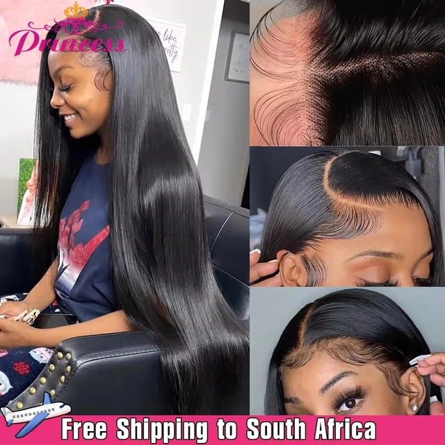 Princess Hair 13x6 13x4 HD lace Frontal Wig Preplucked Glueless Wig Human Hair Ready to Wear Straight Human Hair Wigs for Women AliExpress 200165144