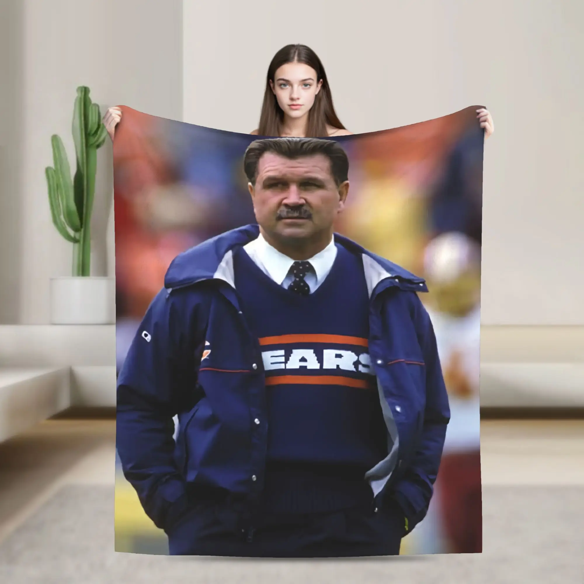 RIP Mike Ditka Blanket Multiple Sizes Super Soft and Warm  Throw Blankets for Couch Sofa and Bed
