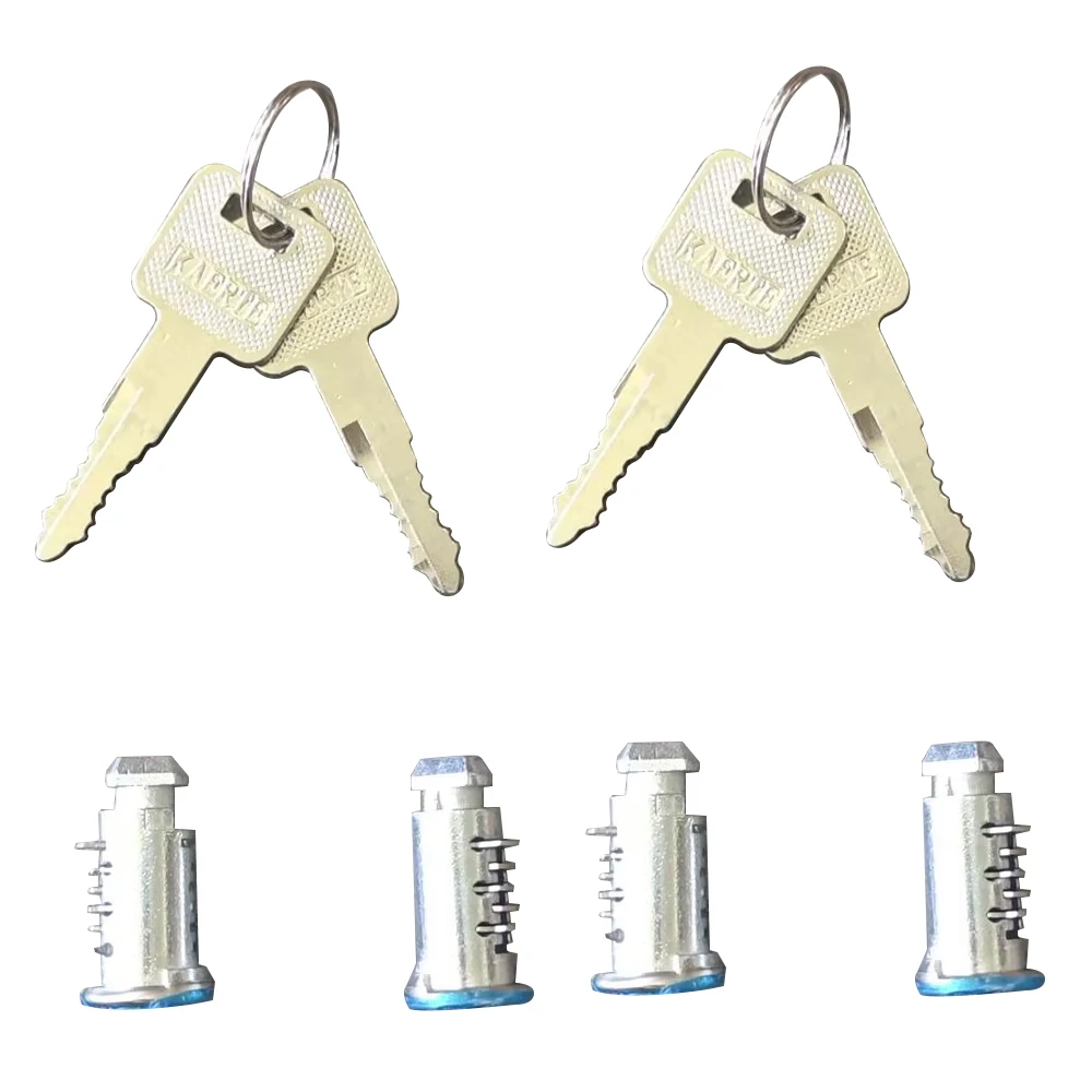 

4Pcs Roof Rack Lock Set With 4 Keys Fits Thule Halfords Roof Bars Cycle Carriers Secure Barrel Locks For Roof Boxes Replacement