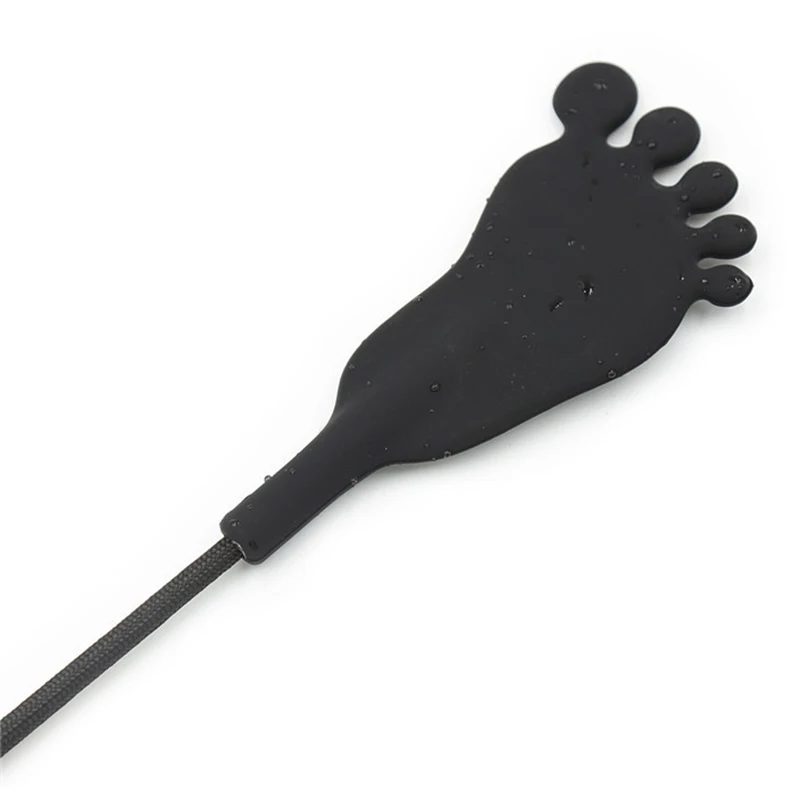 47cm.PU Leather Paddle, Silicagel Head Riding Crop Horse Whip for Horse Training