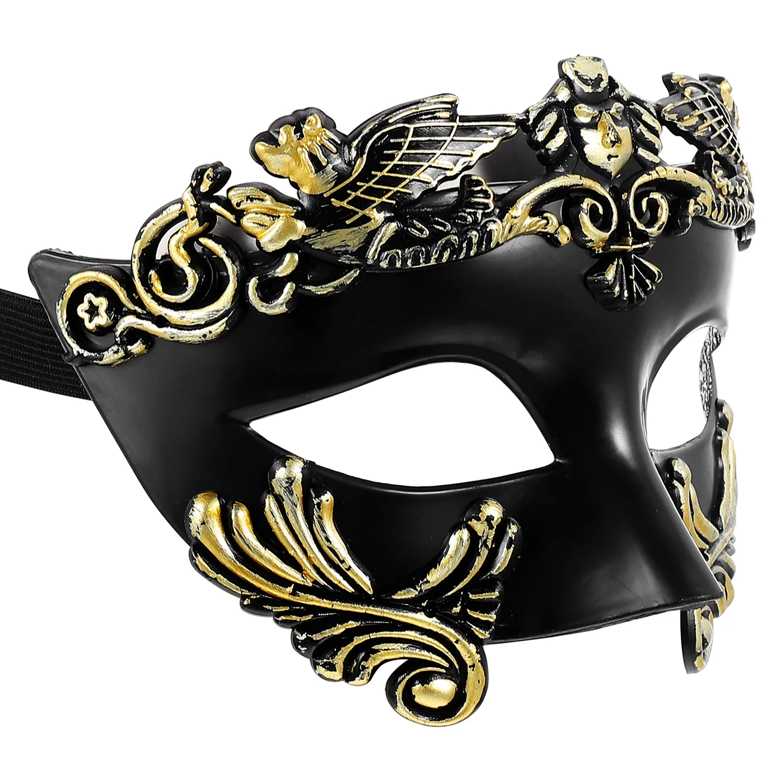 Halloween Mezza Faccia Samurai Accessorio Cosplay in Plastica Maschera Decorativa Unica Festa Foto Prop Maschera di Carnevale Giocattoli di Bellezza