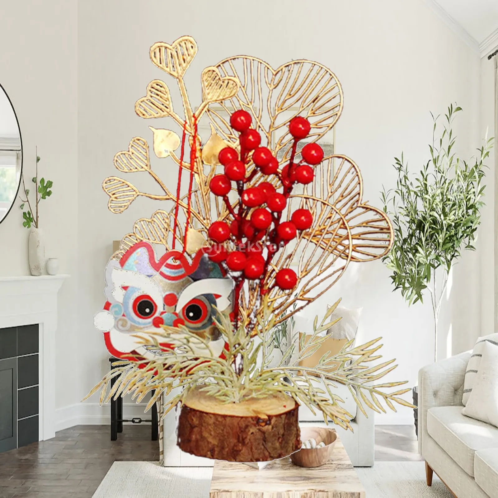 Spring Festival Chinese New Year Decoration Bonsai Tree Table Ornament Home Decorations 2022 New Year
