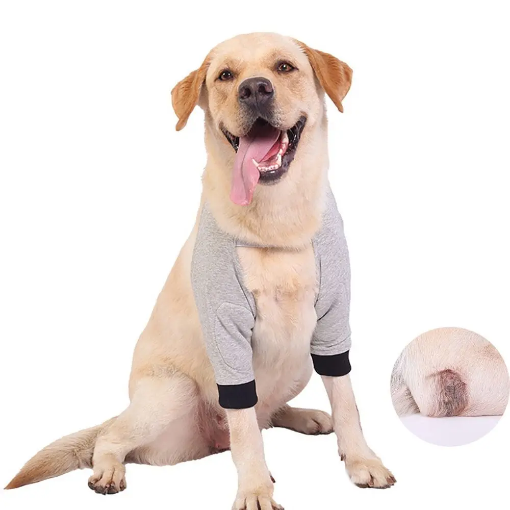 Practical Breathable Dog Recovery Sleeve Cotton Adjustable Puppy Elbow Wrap Anti-lick Soft Dog Knee Pads For Dog Front Leg