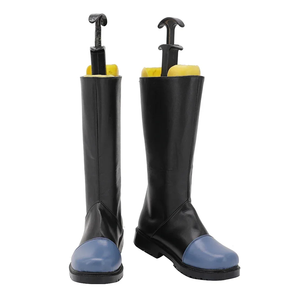 Genshin Impact Wind & Youth Cosplay Stiefel – schwarze Schuhe, individuelle Größe, Unisex-Passform