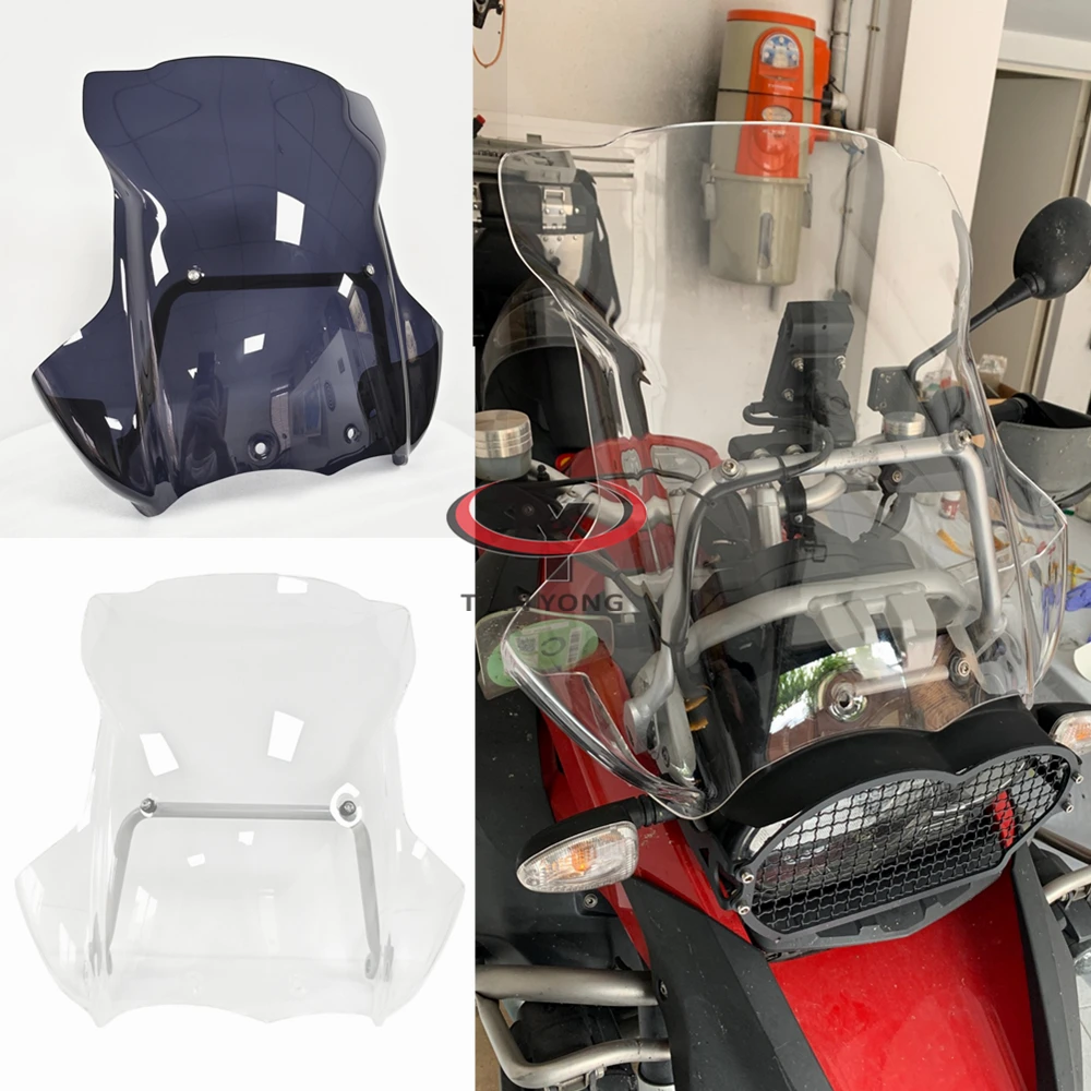 Windshield with Support Frame Raise Spoiler Motorcycle For BMW R1200GS R1200 GS Adventure 2005-2012 Windscreens Wind Deflectore