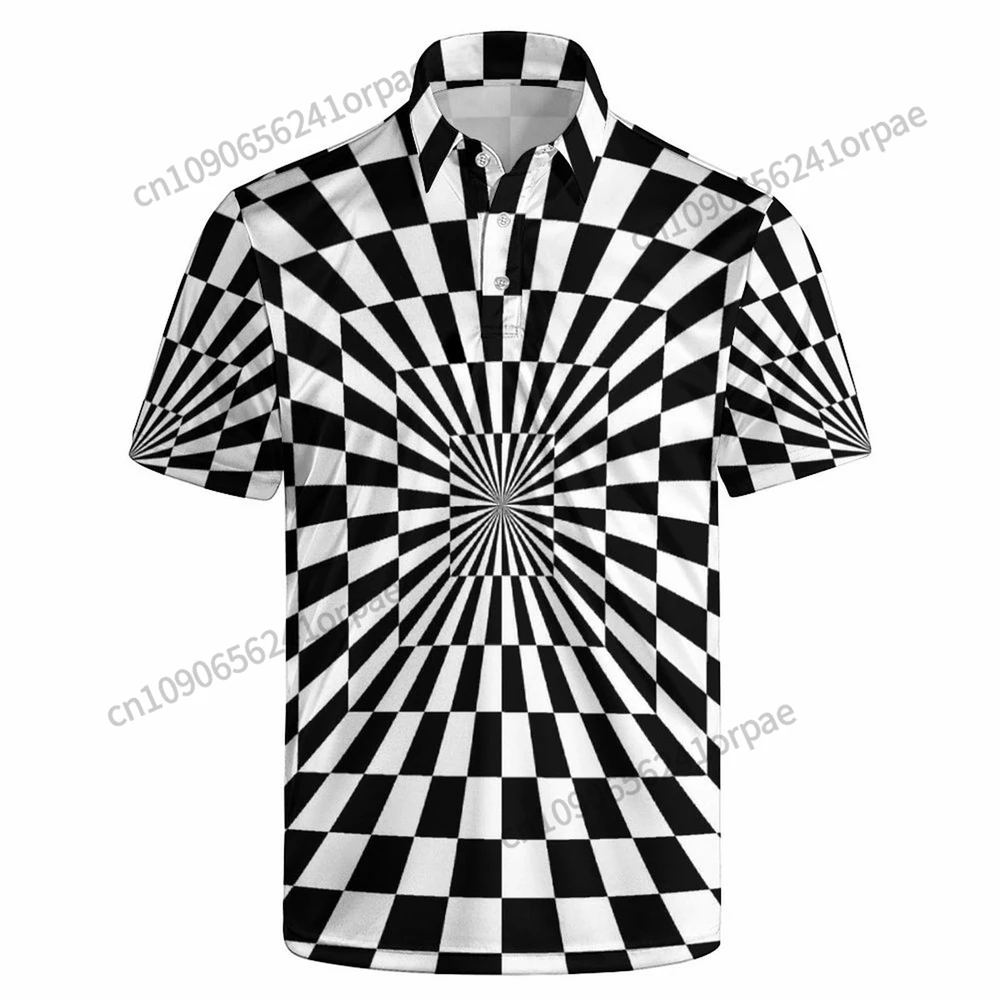

Summer Men's Polo Shirts 3D Print Interesting Design Pattern Short Sleeve Polo T-shirt Golf Shirt Tennis Shirt Men's T-shirt top
