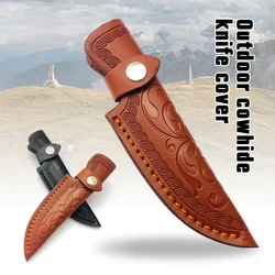 PU Leather Knife Cover Kitchen Knife Sheath Portable Camp Outdoor Knife Tool Fruit Knife Chef Sheath Holster With Snap Closure