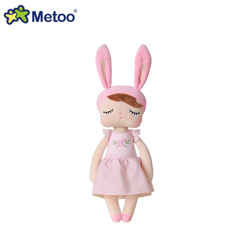 Original Metoo 35cm Angela Plushie muñeca fina estilo Pastoral conejito de peluche juguetes de peluche para niños regalos para niñas y niños