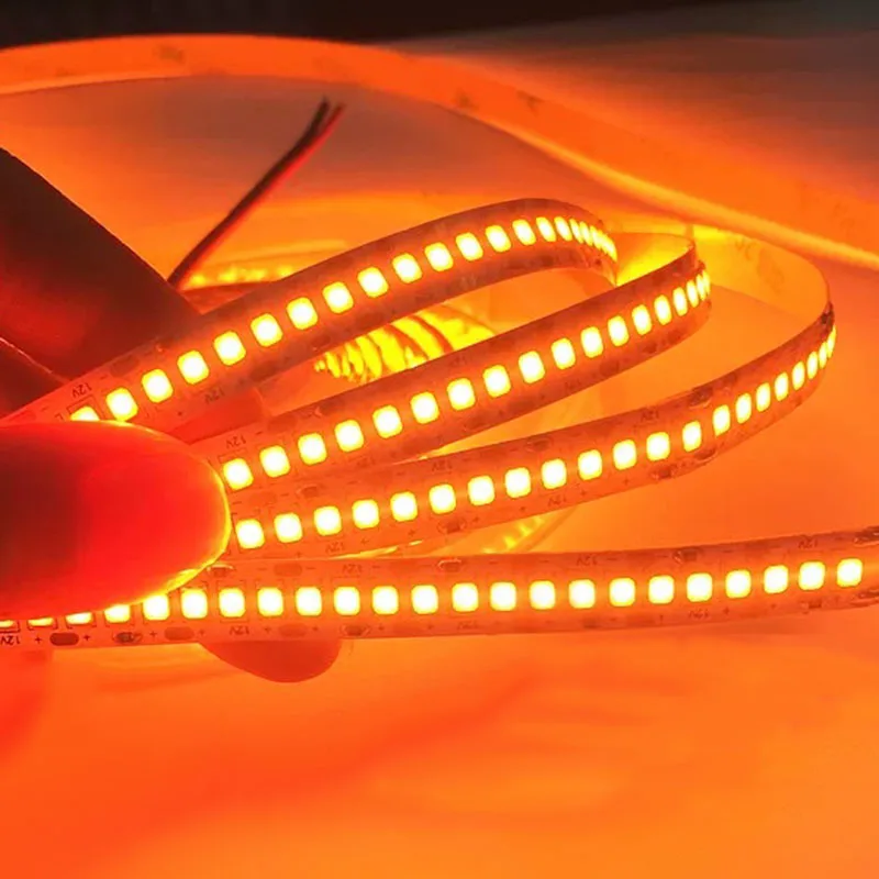 Orange LED Strip Lights SMD 2835 DC24V 12V 240Leds/m 1200 Leds Flexible Led stripe Led Tape High Brightness 40000K/6000K/Pink 5M