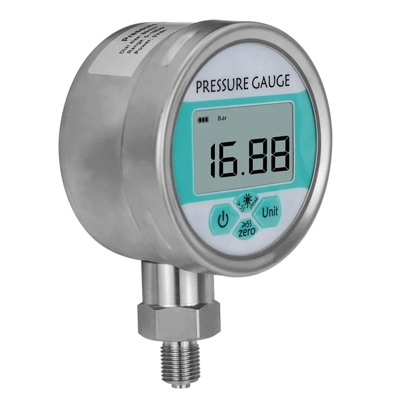 Digital Pressure Gauge Radial Liquid Fuel Manometer Electronic Pressure Gauges For Water Oil Gas Air