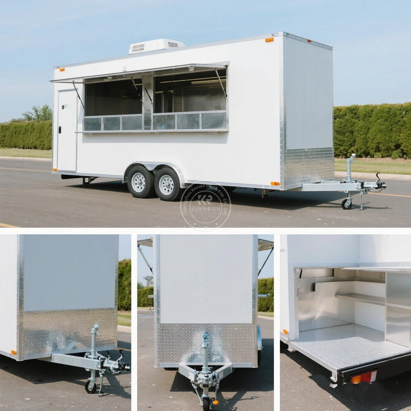 

Custom Size Design Mobile Kitchen Food Truck for USA Street Food Pizza Fast Concession Trailer