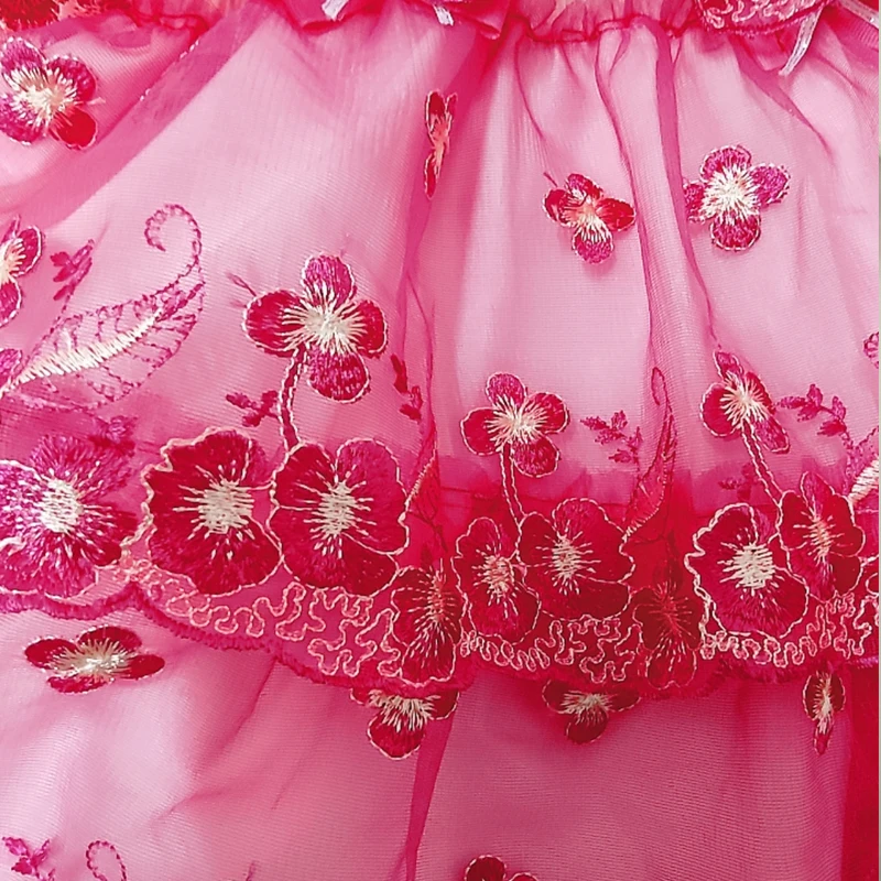 セクシーガールピンク JSK ドレス弱虫メイド COS 女装 ABDL ミニドレスちょう結びレースフリル甘いプリンセスチュールふくらんドレス