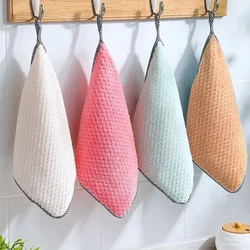 Reusable Cleaning Cloths Kitchen Daily Dish Towel Dish Cloth Kitchen Rag Anti-Oil Table Cleaning Cloth Absorbent Scouring Pad