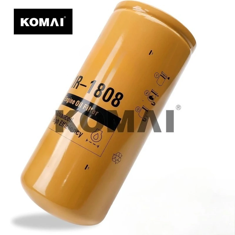KOMAI 1R1808 Oil Filter For CAT 1R-1808 Oil Filter 3406B 3408 3412C 3412 3306B Excavator Replace 275-2604 1R-0716
