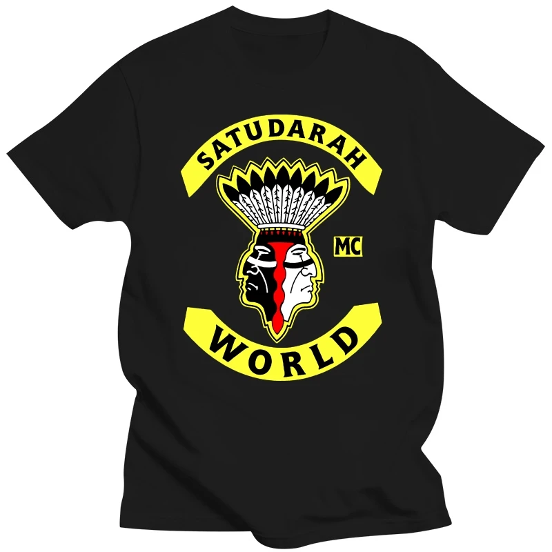 Satudarah MC World Motorcycle Mens T-Shirt Adult cotton tshirt men summer fashion t-shirt euro size