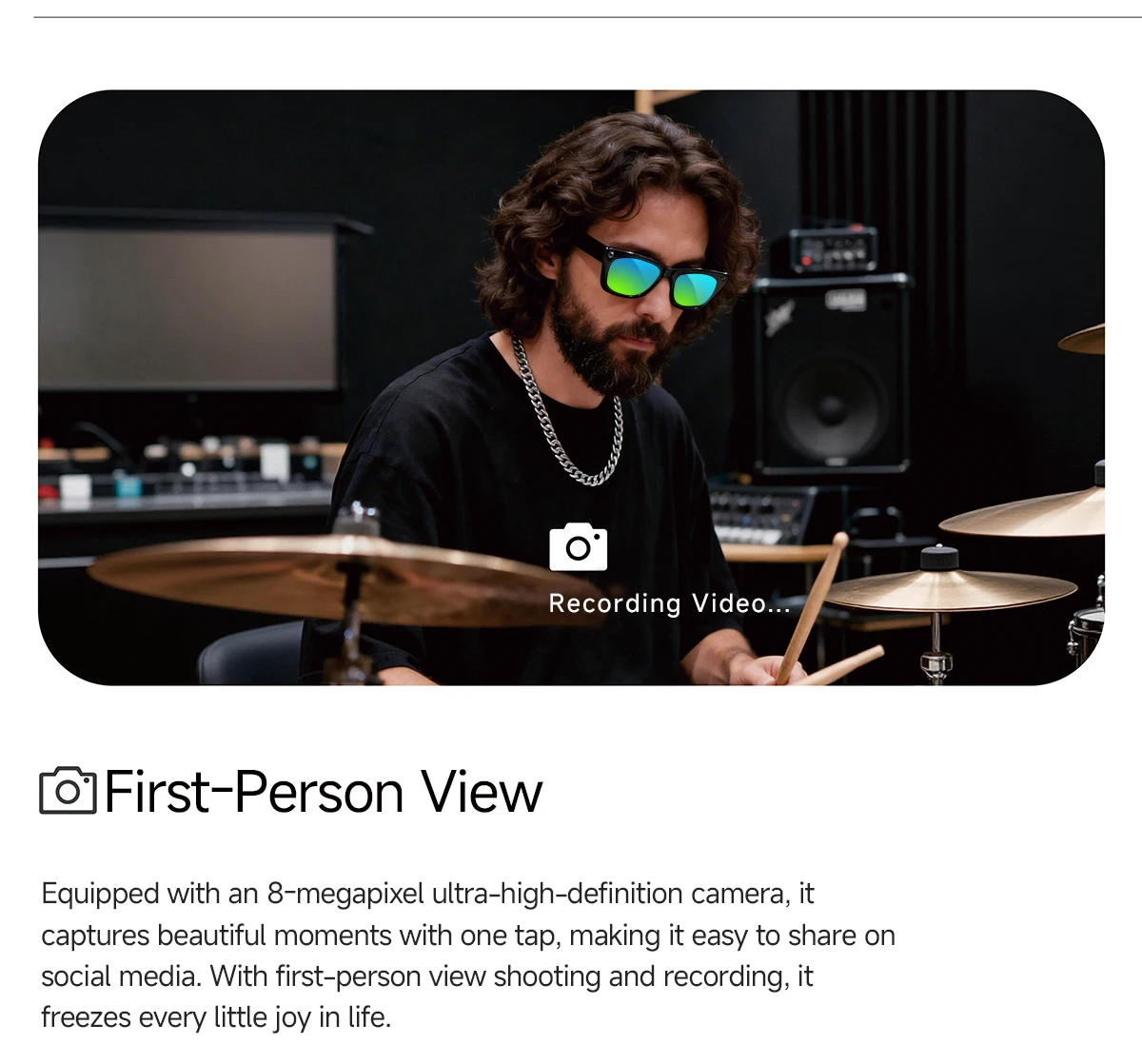 Gafas Inteligentes con IA, Cám - Audio Music Image reseña y precio