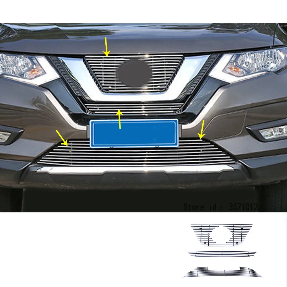 

Car Frame Cover Stick Detector Trim Racing Grid Grill Grille For Nissan X-Trail T32/Rogue 2014 2015 2016 2017 2018 2019 2020