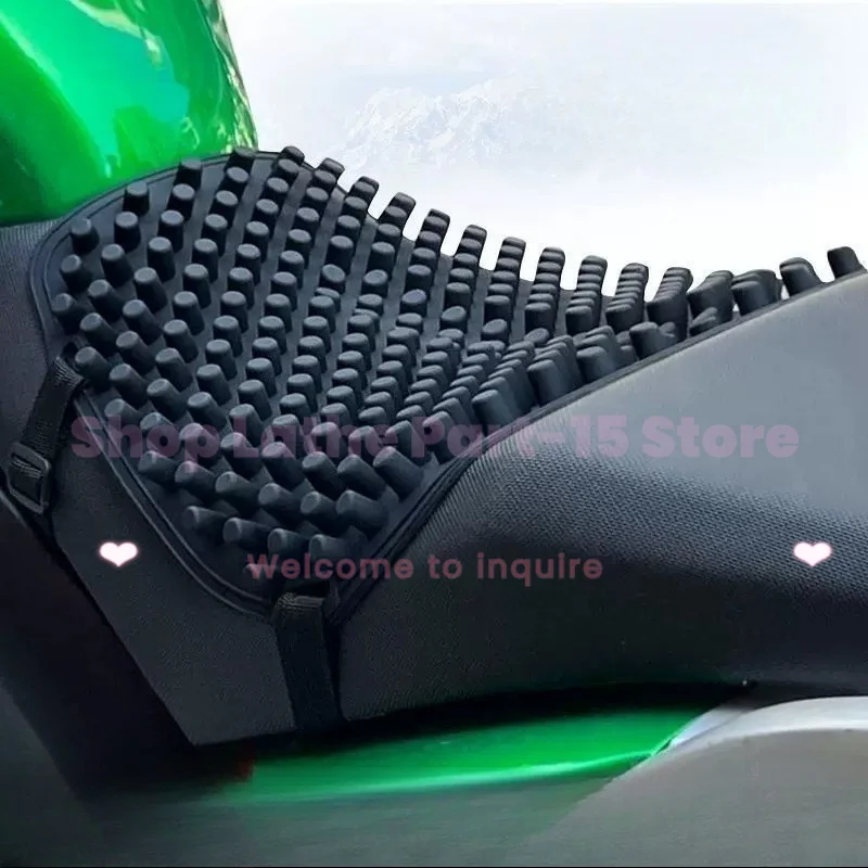For Motorcycle Summer  Cushion 3D Breathable Shock Absorb Heat Insulation Waist Support Cooling Seat Pad