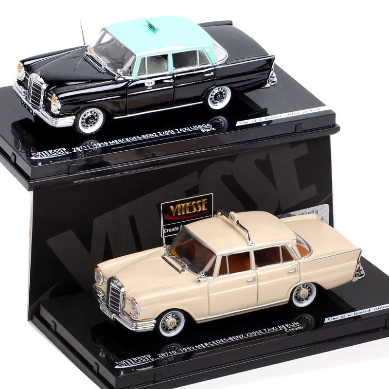

Sunstar Vitesse, масштаб 1/33, классический 220 SE, такси 1959, Берлин, литая под давлением металлическая модель автомобиля, игрушечные транспортные средства, коллекционные канцелярские принадлежности
