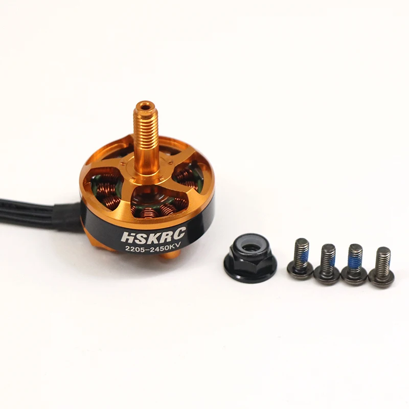Vierachsiger bürstenloser Motor FPV 2205 für Modellflugzeuge, 2450 kV, 1700 kV, 3–6 S, 5 Zoll, heftiger Rennmotor