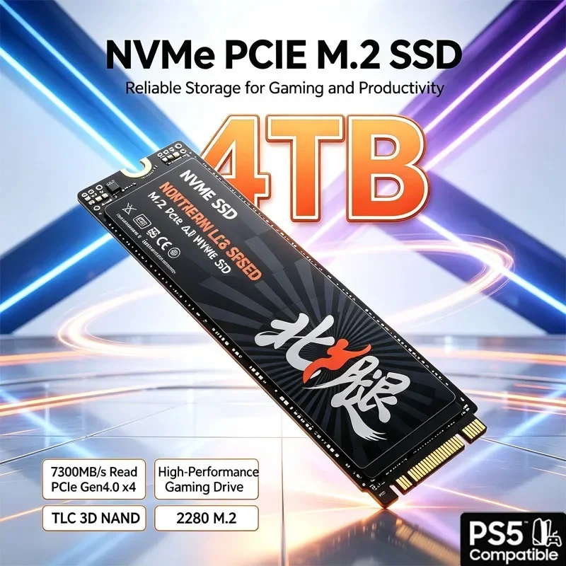 New M.2 NVMe SSD PCIe Gen4 High Performance Internal Drive 500GB 2TB 4TB Storage Upgrade For Desktop Laptop PS5