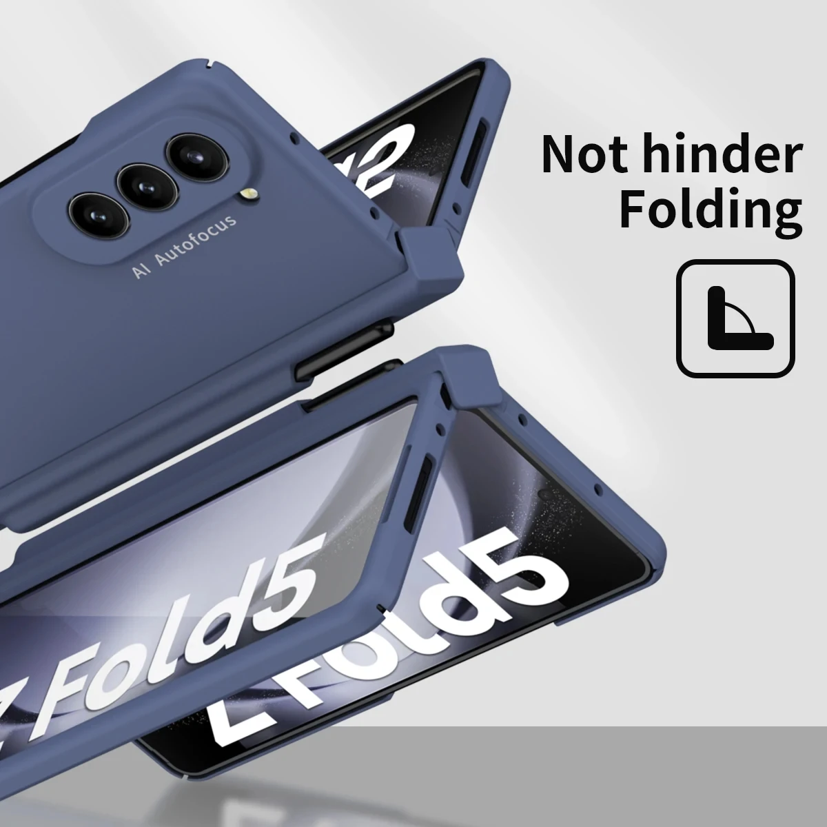 Stylish case film integrated case for Samsung zfold5 4 Skin sensitive mobile phone case with pen folding protective case