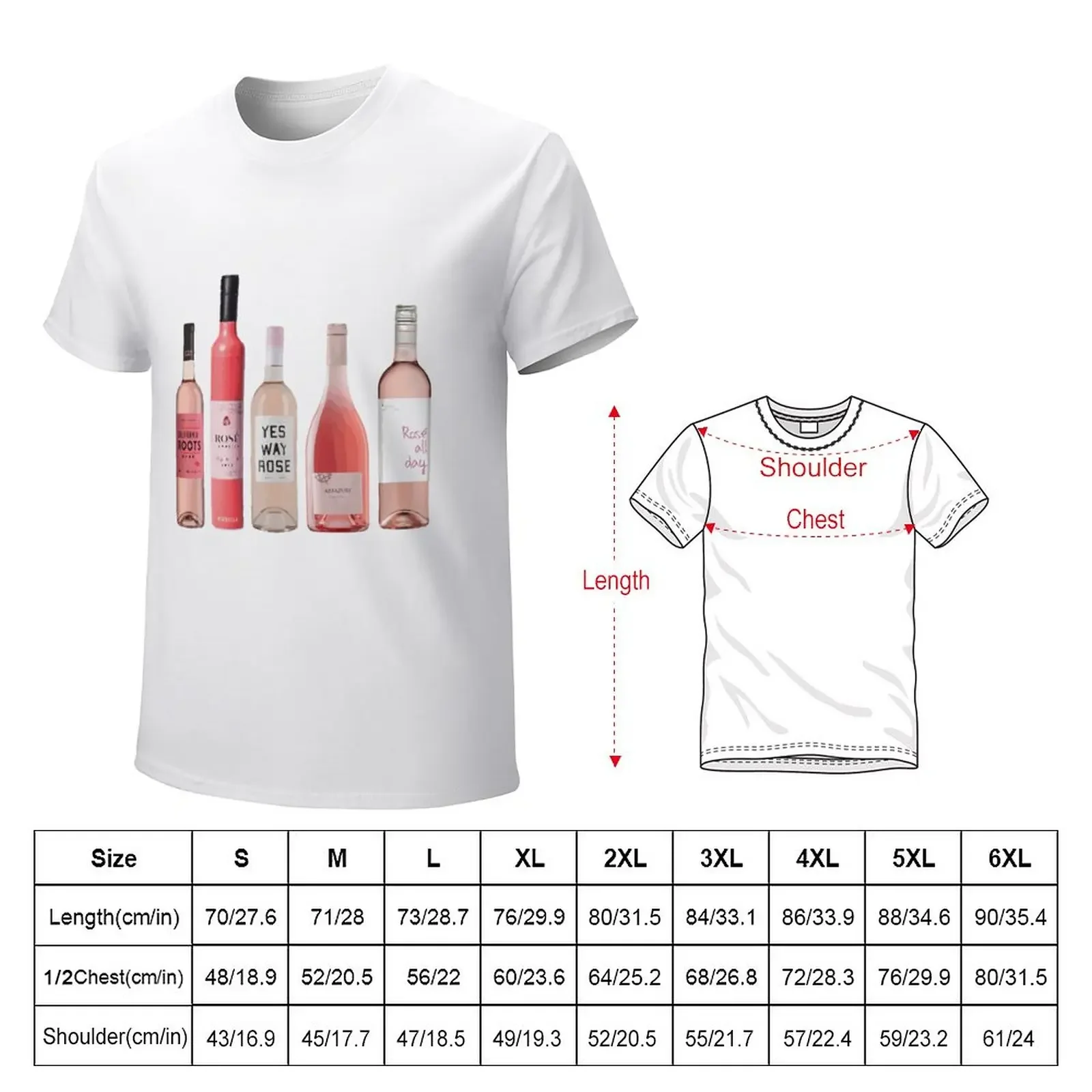 Rosé T-Shirt plain plus size tops cute tops t shirts for men