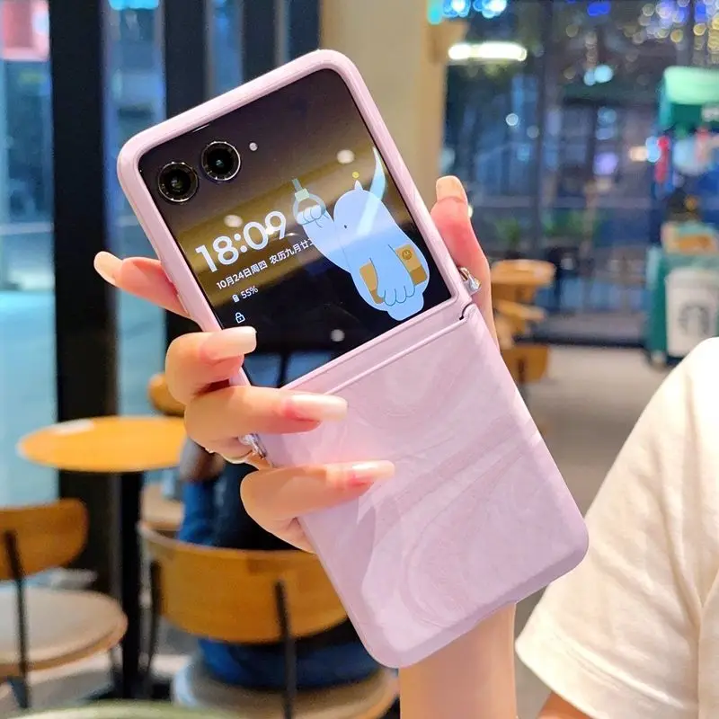 Suitable motorola moto razr 50 60Ultra case Pattern Pearl Bracelet Folding Phone