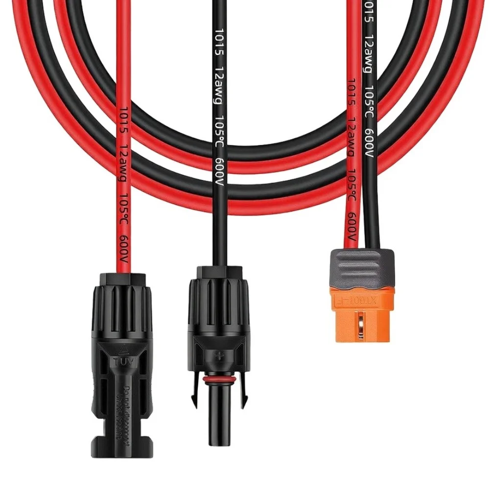 XT60if Pure Copper Energy Storage Battery Charging Cable For Energy Storage Batteries To Various Solar Panel 91.5cm 150cm 180cm