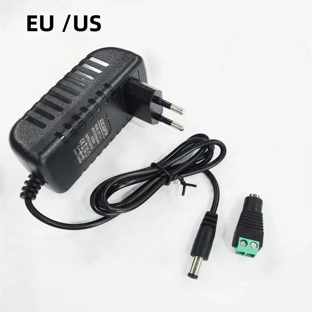 AC 110V 220V to DC12V 1A 2A 3A Transformer Power Supply LED Driver Adapter 12V Converter Charger For LED Strip with connector