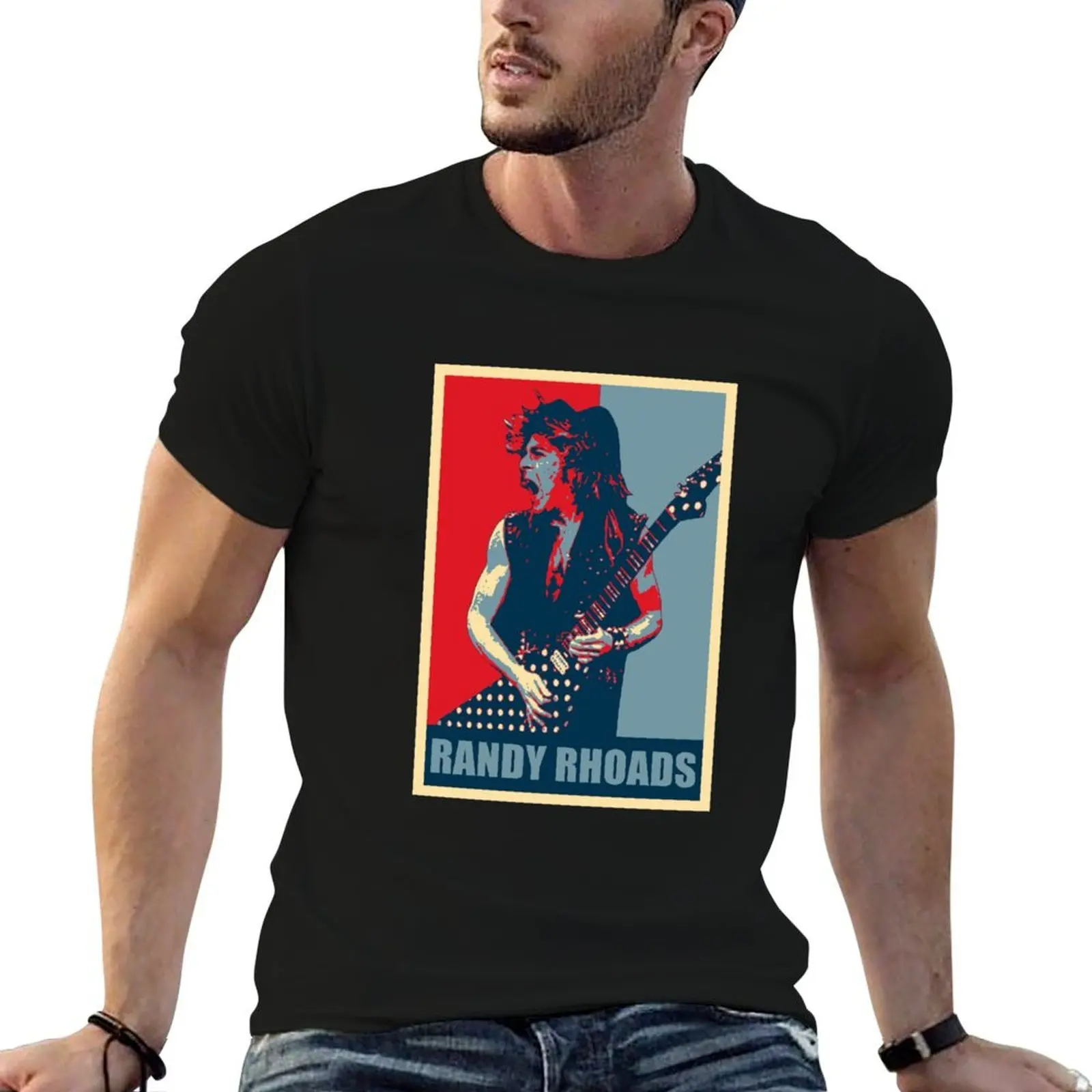 Randy Rhoads Hope T-Shirt t-shirts anime pour homme t-shirts pour homme coupe slim t-shirt homme en coton épais
