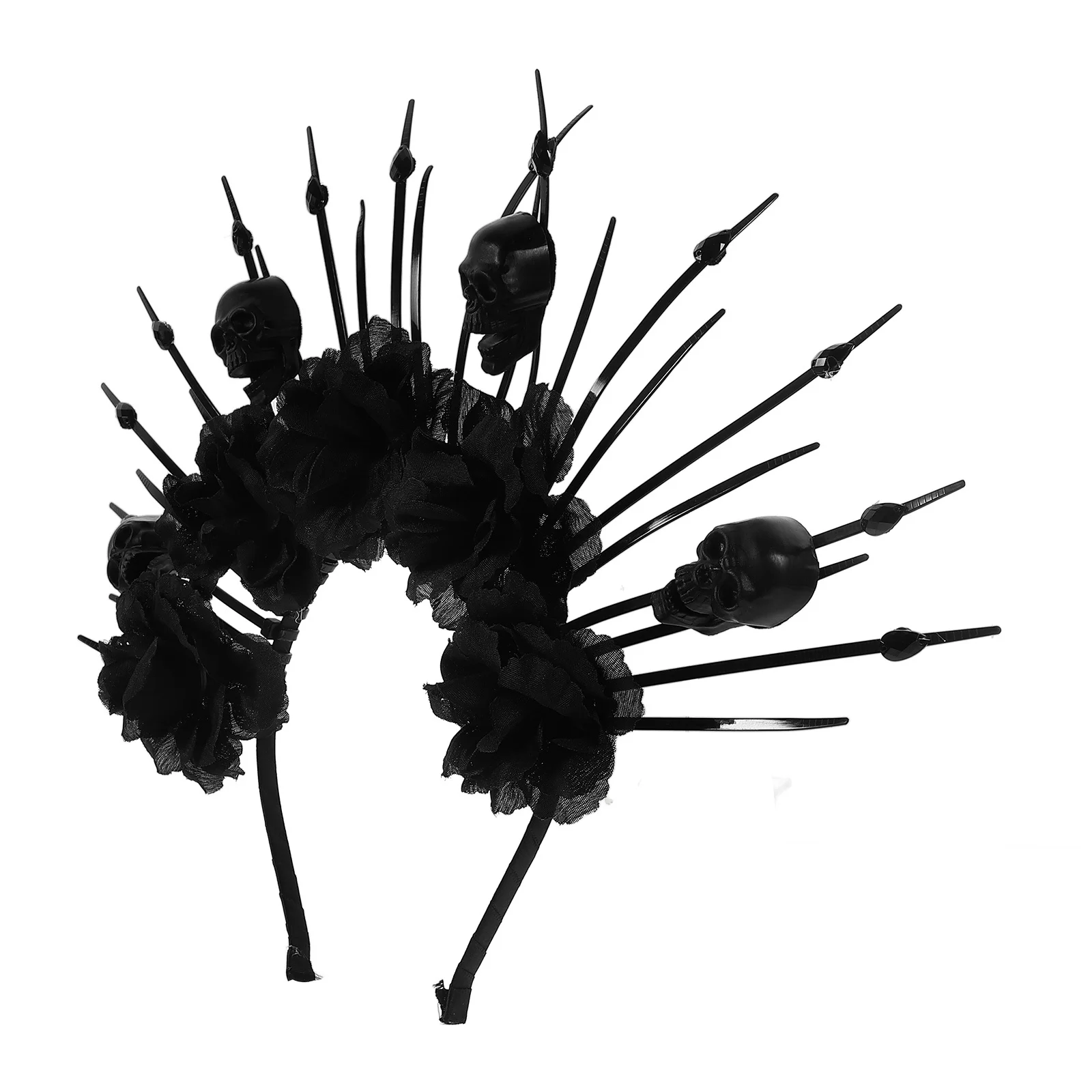 

Halloween Headband Unique Skull Design Adjustable Comfortable Party Cosplay Accessory Halloween Headdress Hair