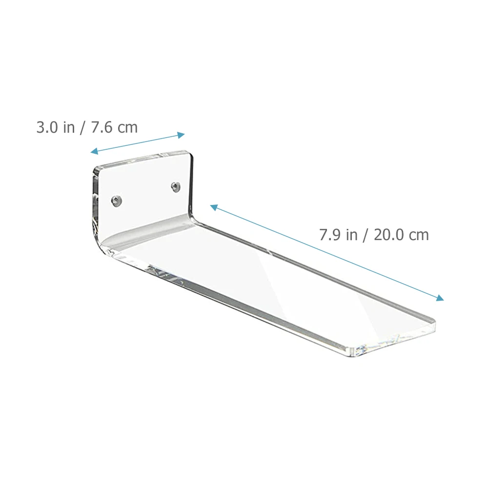 

6pcs Acrylic Sneaker Display Rack Clear Floating Wall Mount Shoe Shelf Modern Storage Solution for Sports Shoes Decor
