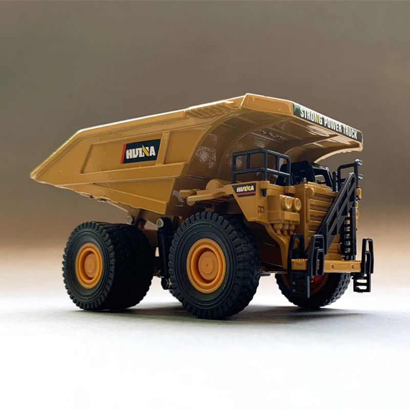 Huina Alloy Car Model Kids Toys Mini Diecast Truck 1:60 Simulated Dumper Model Collection Construction Vehicle Childern Gift