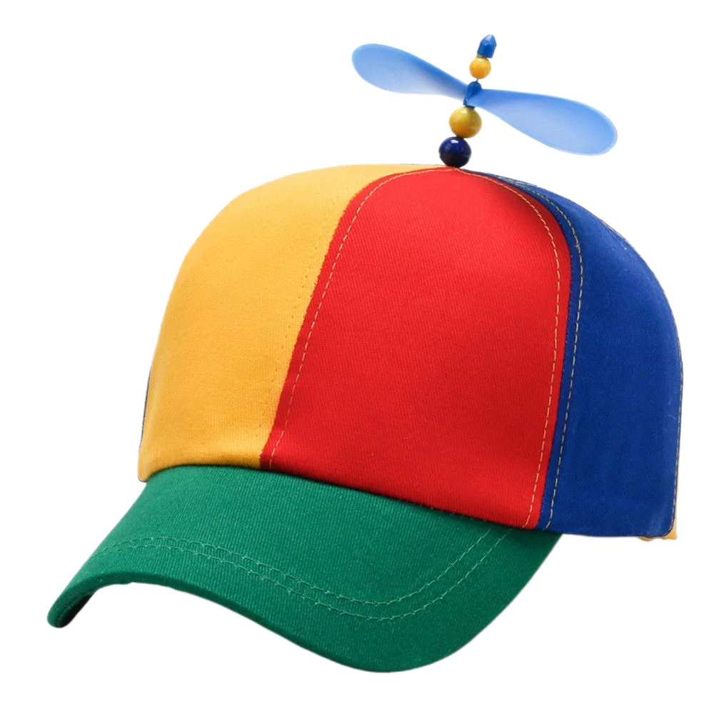 

1/2 шт. забавная шляпа Snapback с пропеллером для вертолета, приключенческая шляпа для папы, бейсбольная кепка со стрекозой для взрослых, детей, мальчиков и девочек