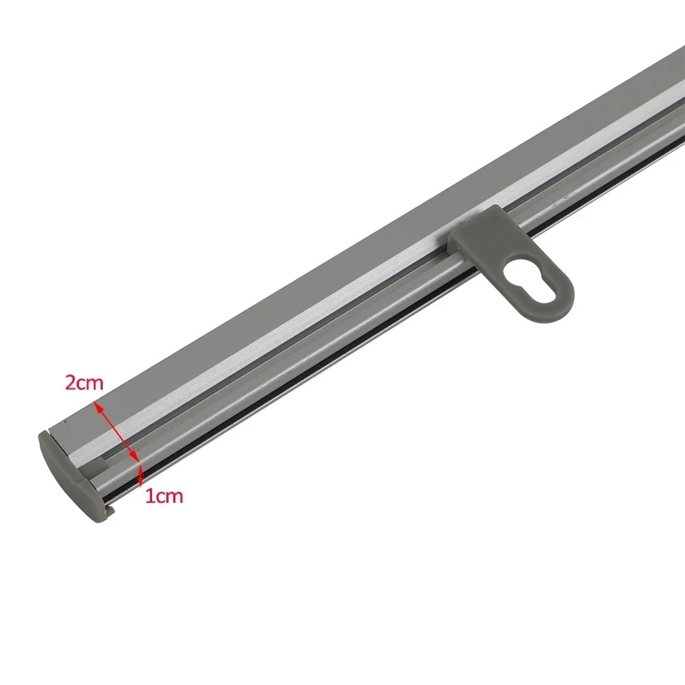 50cm Shop Painting Silvery Scroll Banner Holder Display Rails Flag Plastic Hook Poster Rod