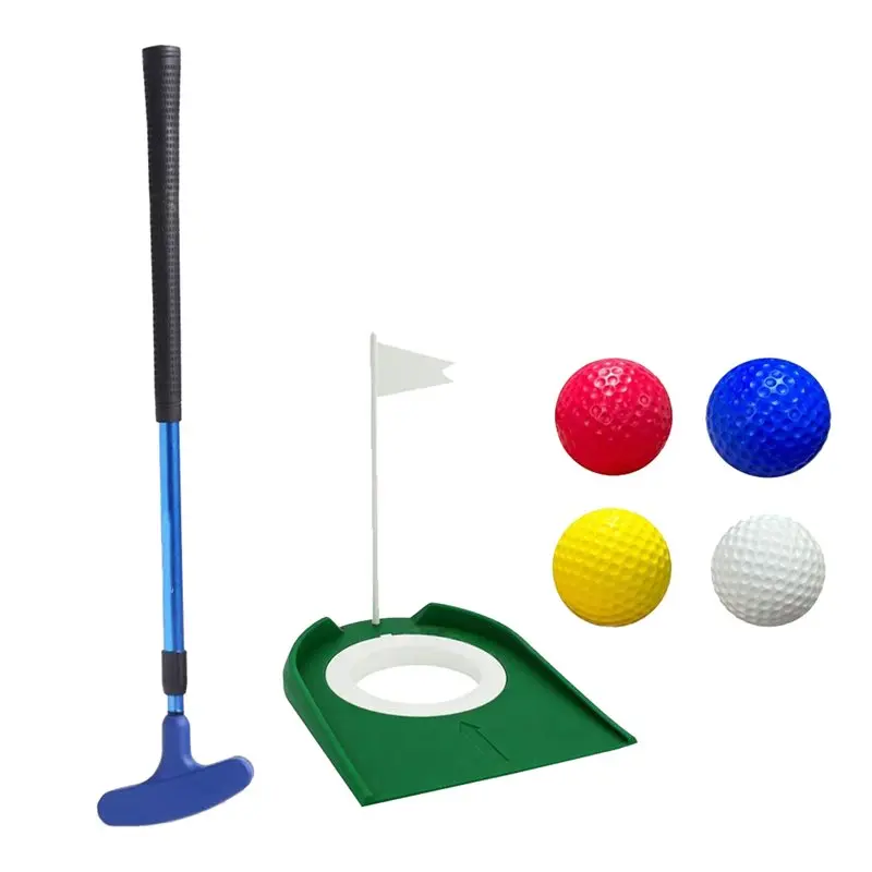 【en-stock】set-de-practica-de-golf-con-soporte-telescopico-ajustable-hoyuelo-de-practica-bandera-y-4-pelotas-kit-de-entrenamiento-para-interiores-exteriores