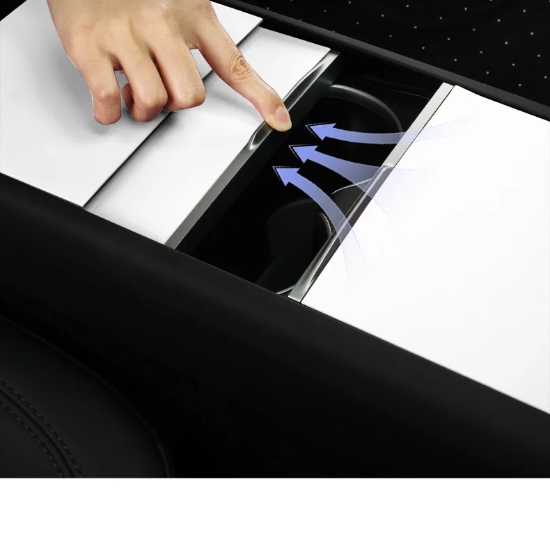 Für Tesla Model Y Juniper Model 3 Highland Mittelkonsole Armlehnenbox Abdeckung Silikon Auto-Innenausstattung Tuning-Zubehör – Detail 10